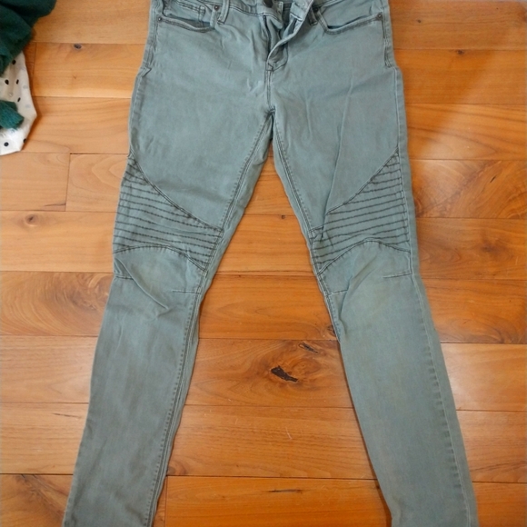 Express moto skinny jeans sz8